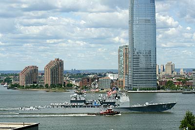 Naval Ship with building