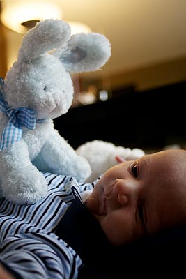 Ethan with his bunny