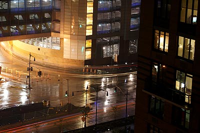 West Side Highway in a storm