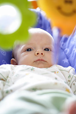 Ethan in his bouncy chair