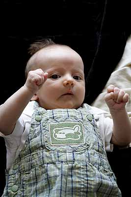 Ethan in his fighting stance
