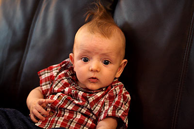 stylin ethan on the couch
