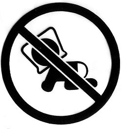 warning baby bag