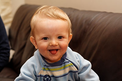 Ethan on the couch