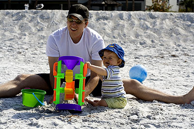 Ethan on the beach