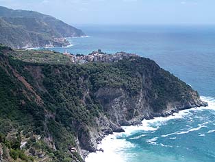 The village of Corniglia, Cinque Terre